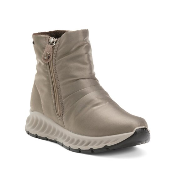 IMAC Grey Made In Italy Lateral Zip Booties With Tex Membrane - Picture 1 of 2
